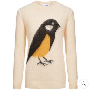 Ox Knit Cream Bird Sweater